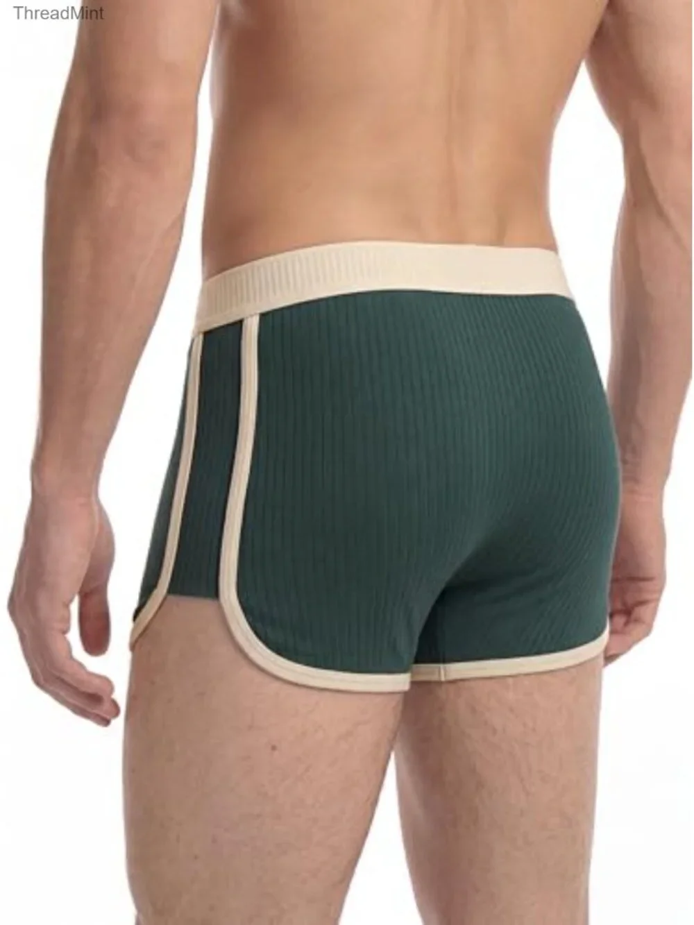 Mens Boxer Briefs 3 Pack Breathable Ribbed Seamless Underwear